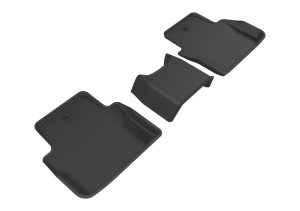 Acura TLX Floor Mats - Rear - 3D MAXpider - Kagu - Black - `15-`20